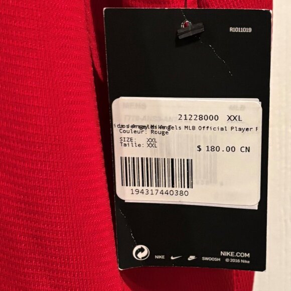 Mike Trout #27 Los Angeles Angels Nike Red Alternate Limited Player MLB Jersey - Picture 6 of 6